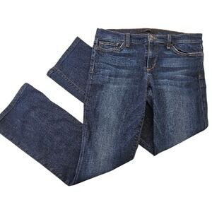 Joe's jeans socialite dark wash tapered leg denim blue‎ jeans pants women's 32